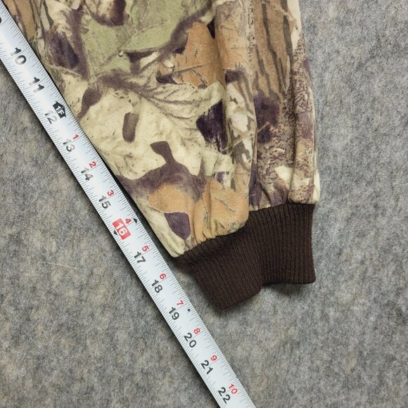Cabela's Mens Jacket XL Microdenier Soft Nylon Bomber Break Up Camoflage Zip - Picture 13 of 13